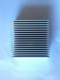 Silver Extruded Aluminium Heat Sinks AL6063 T5 Heat Dissipation
