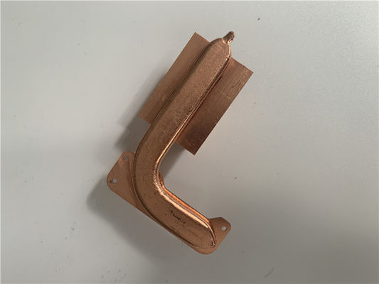 Copper Pipe Passive Heat Sink , Friction Welding CPU Extruded Heat Sink
