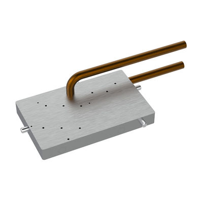 CNC Machining Water Cooled Heat Sink Aluminum  Cold Plate With Copper Pipe