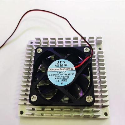 Aluminum 6063 Electronic Heat Sink , Anodized 35mm Extrusion Heat Sinks