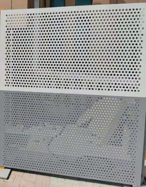 Punched Aluminum / Steel Metal Stamping Panel Metal Perforated sheet metal Powder Coated